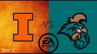 No 4 Illinois Vs Costal Carolina  Week 1  Illinois Dynasty [upl. by Heuser]