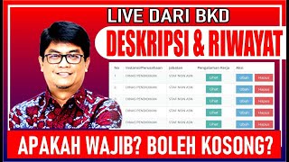 🔴 SOSIALISASI BKD CARA ISI DESKRIPSI amp RIWAYAT KERJA PPPK 2024 [upl. by Nudd]