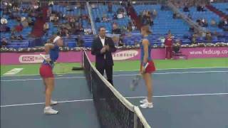 Fed Cup Highlights Russia 23 Czech Republic [upl. by Narad536]