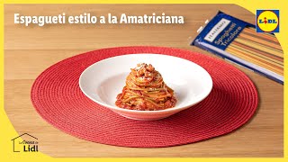 Espagueti estilo a la Amatriciana 🇮🇹🍝  Recetas italianas  Lidl España [upl. by Nnylekoorb81]