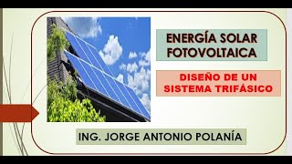 Cálculo de un instalación fotovoltaica trifásica [upl. by Cortney]