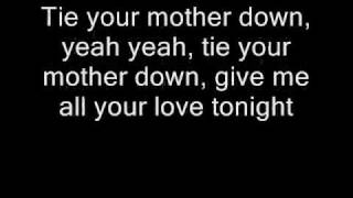 Queen  Tie Your Mother Down Lyrics [upl. by Bobbye]