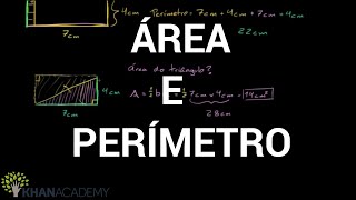 Video aula de Área e Perímetro  Geometria  Khan Academy [upl. by Busey375]