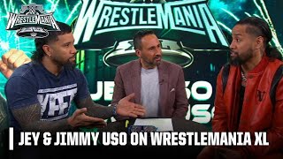 BROTHER VS BROTHER 💥 Jey amp Jimmy Uso smack talk ahead of WrestleMania XL match  WWE on ESPN [upl. by Falconer]