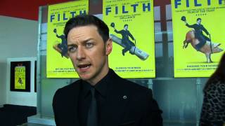 Filth World Premiere  James McAvoy Full Interview [upl. by Ssepmet]