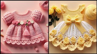 beautiful and unique crochet handmade frock designs [upl. by Calvo]