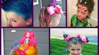 Crazy Hair Day at School  30 Best Ideas for Crazy Hair Day for Girls and Boys [upl. by Redyr]