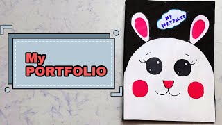 Portfolio Design idea class 10 shorts youtubeshorts portfolio boards2021 [upl. by Aelat]