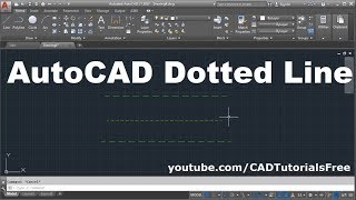 How to Draw Dotted Line in AutoCAD [upl. by Nnahteb66]