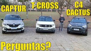 Volkswagen TCross Renault Captur Citroën C4 Cactus  Agenda ComprecarTV 1608 [upl. by Orr]