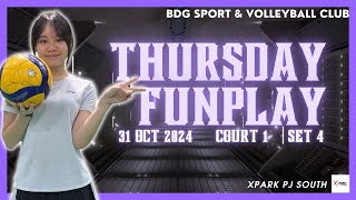 BDG Thursday Mix FunPlay Court1  Set4 31102024 DJI [upl. by Rifkin]