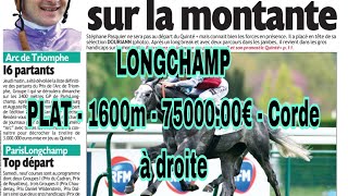 5 octobre 2024 quinte 1 Course 4  LONGCHAMPPLAT  1600m  7500000€  Corde à droite [upl. by Ahsil]