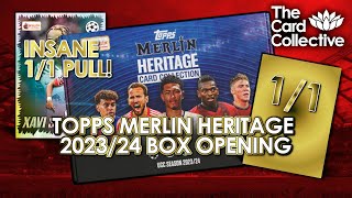 INSANE 11 PULLED in FIRST Topps Merlin Heritage 202324 Box Opening [upl. by Ynnal]