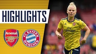 HIGHLIGHTS Arsenal Women 01 Bayern Munich Women  Emirates Cup 2019 [upl. by Larimor]