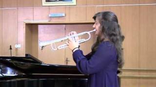 Lora Georgieva trumpet Alexander Goedicke Concert etude op49 [upl. by Etteniuqna]