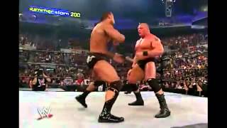 Brock Lesnar wins the WWE Title Summerslam 2002 HD [upl. by Flessel750]