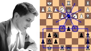 Bobby Fischers 21move brilliancy [upl. by Streeter]