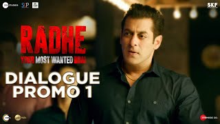 Radhe Dialogue Promo 1  Salman Khan  Randeep Hooda  Prabhu Deva  13th May [upl. by Roseanne]