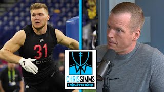 Aidan Hutchinson is Simms top edge rusher in 2022 NFL Draft  Chris Simms Unbuttoned  NBC Sports [upl. by Neelia]