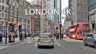 London 4K  Skyscraper District Drive  City of London [upl. by Annalise]