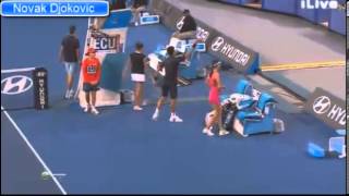 REALLY FUNNY NOVAK DJOKOVIC amp ANA IVANOVIC GANGNAM STYLE [upl. by Helenka]