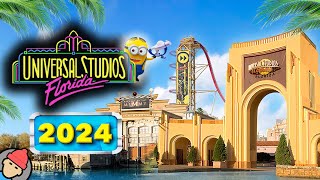 Universal Studios Florida RIDES amp ATTRACTIONS 2024  Universal Orlando Resort [upl. by Nauwaj]