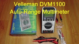 Velleman DVM1100 Auto Range Multimeter [upl. by Ihel33]