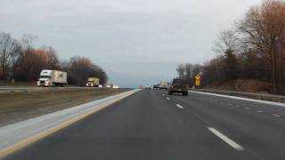 New York State Thruway Interstates 9087 Exits 25 to 23 eastsouthbound [upl. by Je755]