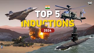 Indian Defence 2024  5 Big Defence Inductions By Indian Military In 2024 [upl. by Neffets]