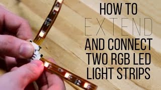 How To Extend And Connect Two RGB LED Light Strips  superbrightledscom [upl. by Aninay]