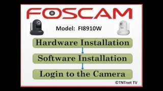 QUICK amp EASY STEPS  How To Setup Initial Installation for Foscam FI8910W Surveillance Camera [upl. by Shiroma]