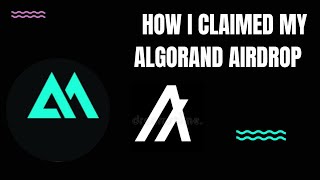 HOW TO CLAIM ALGORAND AIRDROP algorand airdrop cosmos algomint [upl. by Agemo]