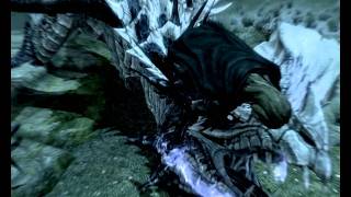 Skyrim  Dual Wield Bound Sword Critical Finish [upl. by Ayat]