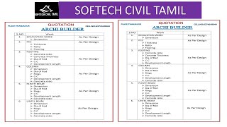 building quotation in tamil\construction quotation in tamil\construction agreement modal in tamil [upl. by Mandel]