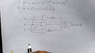 Logic circuit from boolean expressionHindi  MCS212  MCS013 [upl. by Haldan]