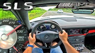 1000000 Mercedes SLS AMG Black Series on the AUTOBAHN [upl. by Kaehpos]