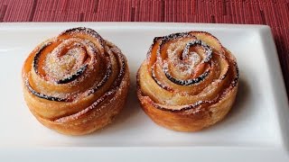 Baked Apple Roses  How to Make a RoseShaped Apple Tart [upl. by Hoag]