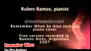 Alan Jackson  Remember When Free Sheet Music [upl. by Negam]