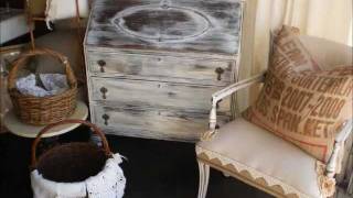 how to paint furniture ditressed aged looking patina [upl. by Eidnar]