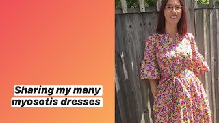 Sharing my myosotis dress collection  a peek into my wardrobe [upl. by Anselma580]