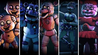 FNaF Sister Location Voice Lines animated [upl. by Nycila]