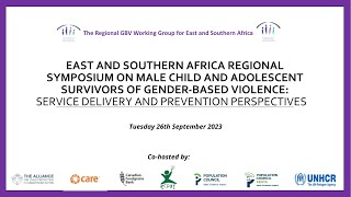 Symposium on Male Child and Adolescent Survivors of GBV Funding [upl. by Lemej]