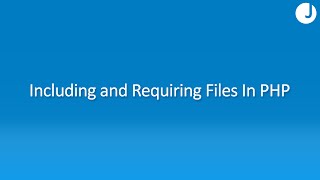 How to Include and Require Files in PHP [upl. by Alrats570]