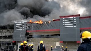 Fire At Dansteel Limited La Romaine [upl. by Aynna]