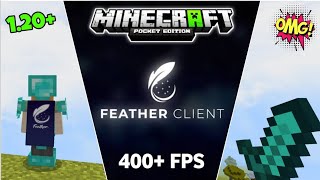 Finally Feather Client For Minecraft Pe 120  Feather Client For MCPE 120  Best Client FPS Boost [upl. by Elene]