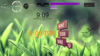 Rainmeter Clock Skins [upl. by Anissej846]