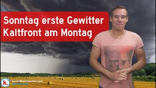 Ostersonntag erste Gewitter  Ostermontag markante Kaltfront [upl. by Feinberg]