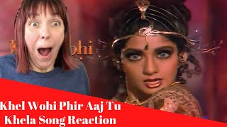 Main Nagin Tu Sapera Khel Wohi Phir Aaj Tu Khela Song REACTION Sridevi [upl. by Bashemath112]