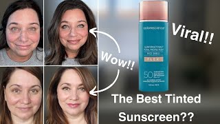 Colorescience Face Shield Flex SPF 50 Tinted Sunscreen  Not Sponsored [upl. by Eentihw]