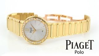 Authentic Mens Piaget Polo Diamond Bezel Diamond Dial New Style [upl. by Latyrc427]